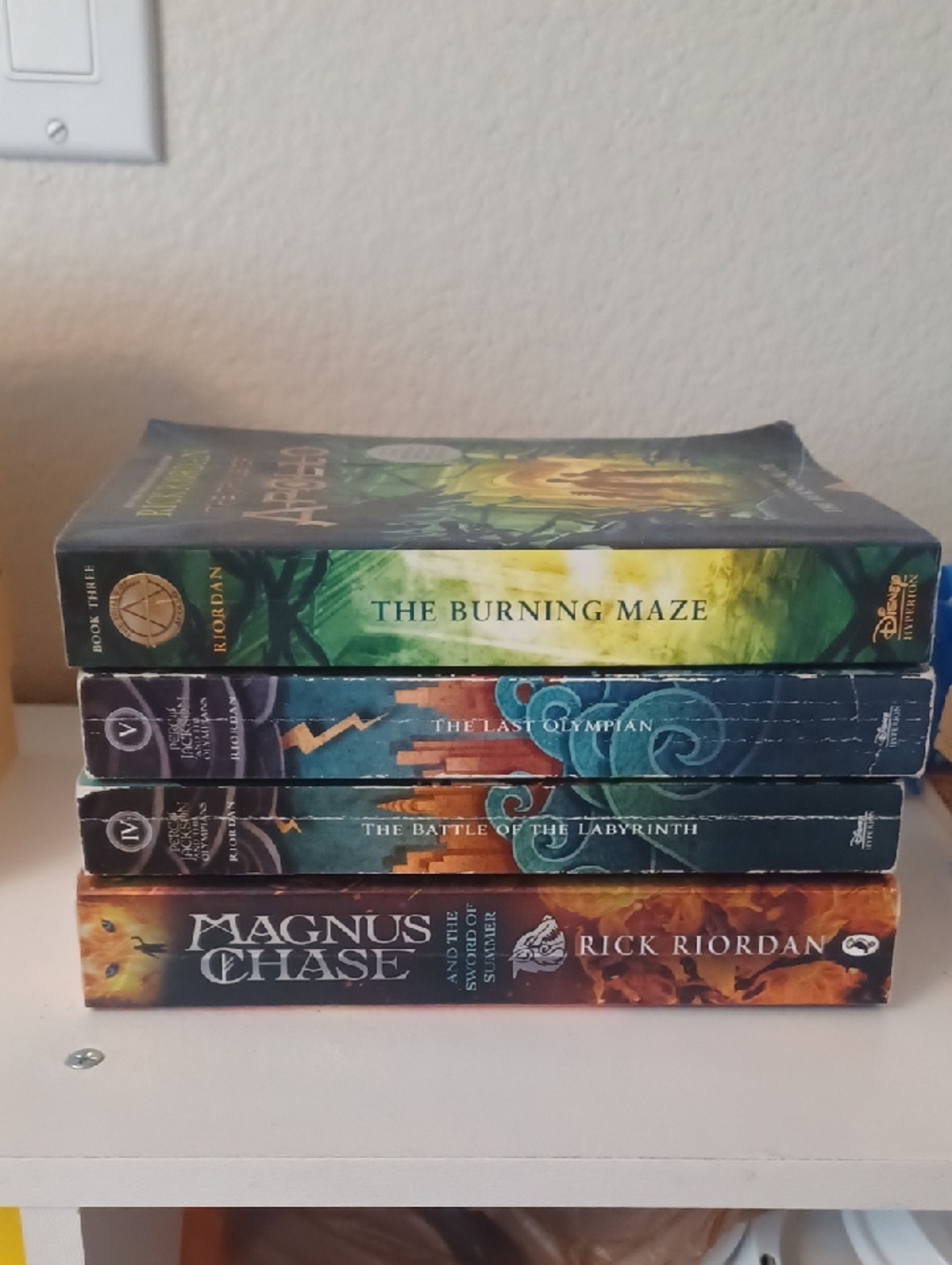 Rick Riordan Percy Jackson & Magnus Chase Lot Of 4 Books
